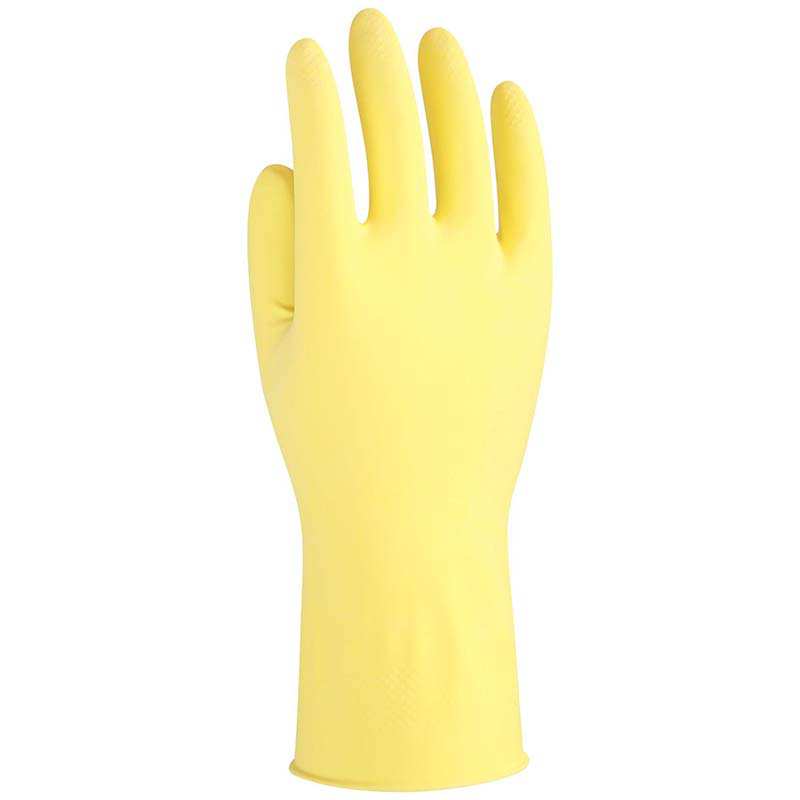 雪蓮10143家用天然乳膠絨里花邊袖口魚鱗紋手套圖片4