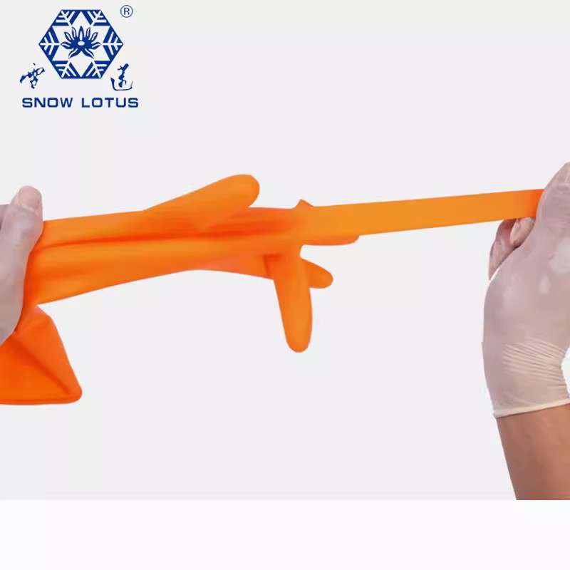 雪蓮1008612家用天然乳膠光里防護手套圖片2