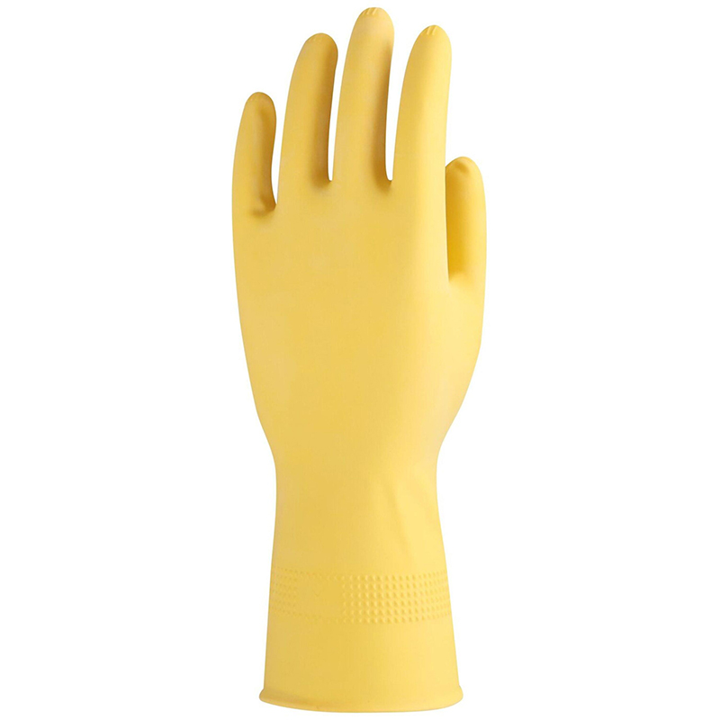 雪蓮10172 KCL乳膠絨里卷邊家用手套圖片1