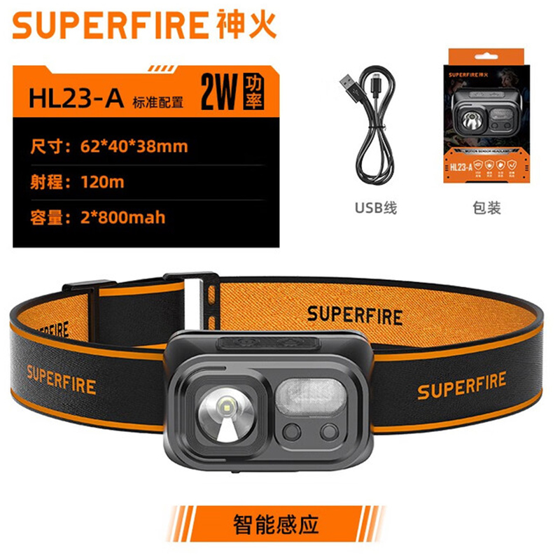 神火HL23-A揮手感應(yīng)多功能智能頭燈圖片1 神火HL23-A揮手感應(yīng)多功能智能頭燈圖片1