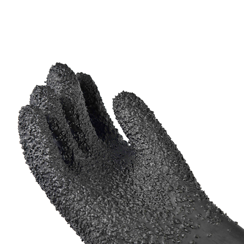 定和DH6018加長加厚橡膠噴砂手套65cm圖片2