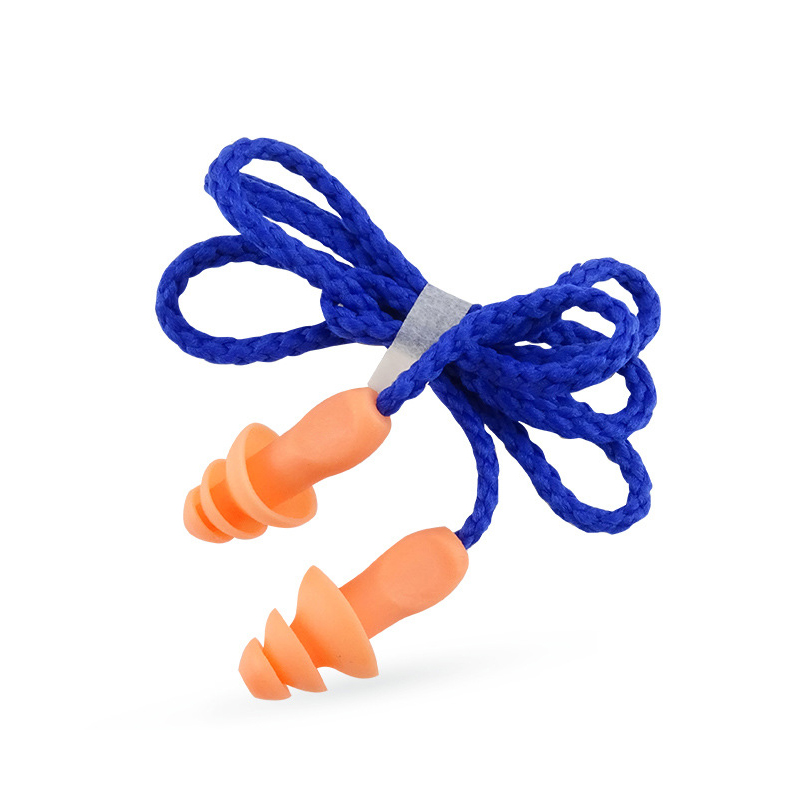 定和DH1013圣誕樹型硅膠帶線防噪音耳塞圖片1