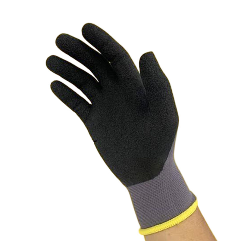 STANLEY史丹利ST5390灰色乳膠發泡浸掌耐磨防滑勞保手套圖片1