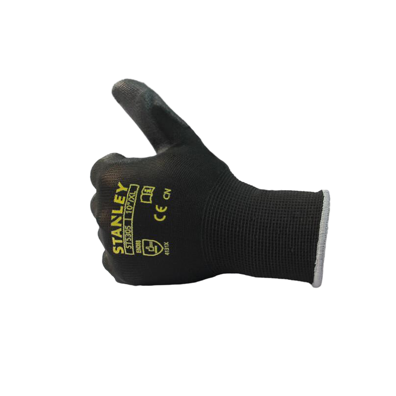 STANLEY史丹利ST5305黑色PU涂掌耐磨防滑勞保手套圖片1