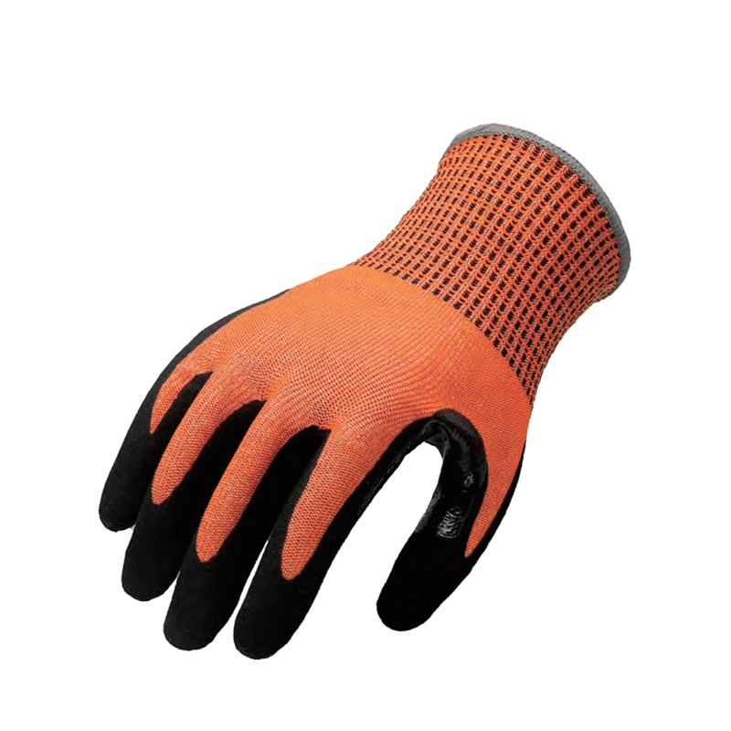 思衛爾3326黑色13針A9級丁腈涂掌可觸屏HPPE防割手套圖片2