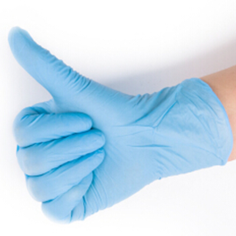麥迪康1191C藍色無粉一次性丁腈手套M