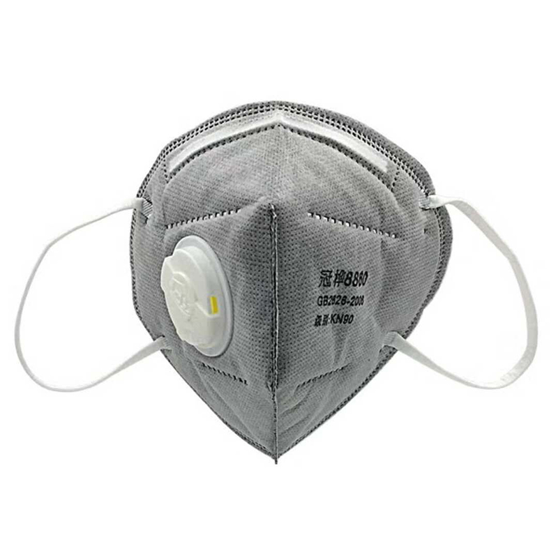 冠樺8860SV活性炭帶閥耳帶式KN90防塵口罩