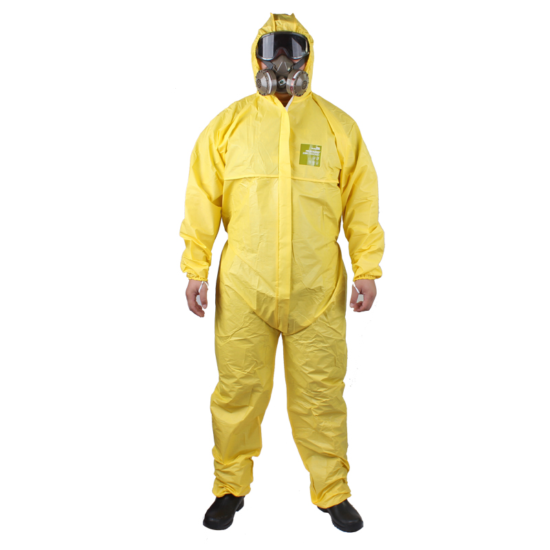 微護佳MG2300黃色標準型有帽連體防護服YY23-B-99-111-04