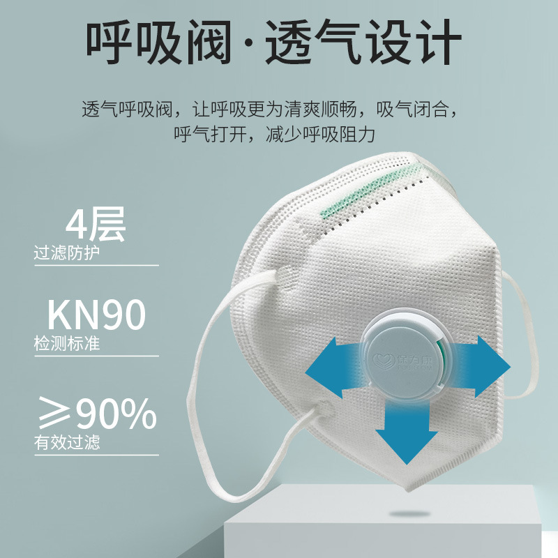 保為康9700v 帶呼吸閥過(guò)濾式防塵口罩