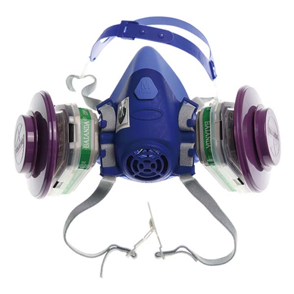 百安達FC34356硅膠雙濾盒過濾式防毒面具
