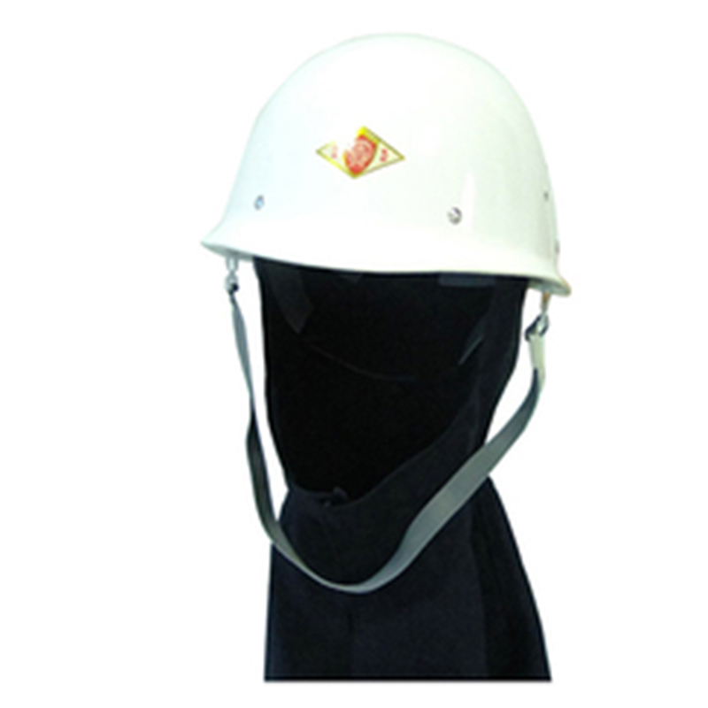 盾牌白色安全帽加阻燃披肩