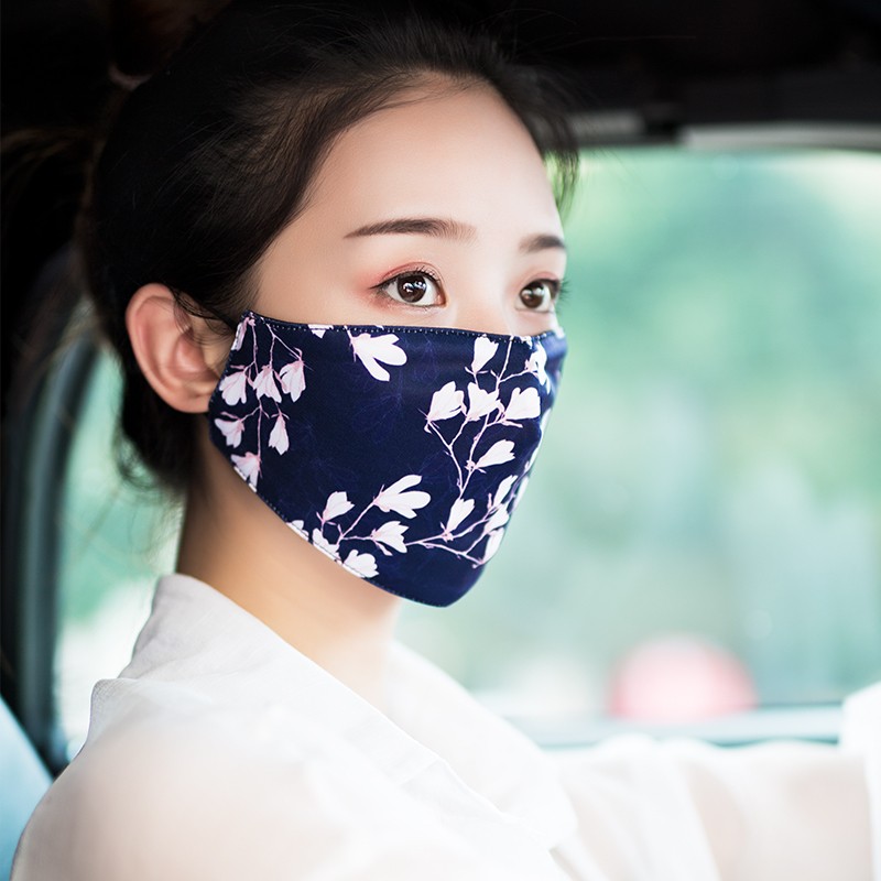 松研B01折疊式冰絲防塵防曬口罩