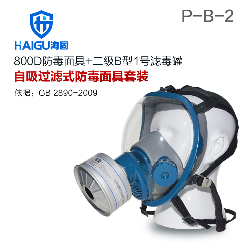海固HG-800D HG-LV/P-B-2濾毒罐 無機氣體綜合防護防毒面具