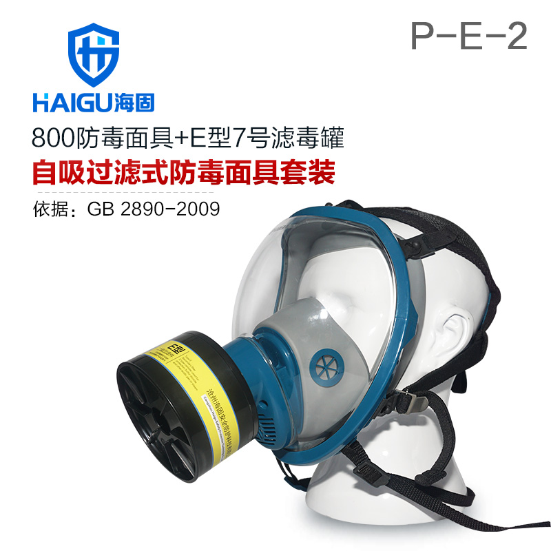 海固HG-800 P-E-2酸性氣體專用全面罩防毒面具
