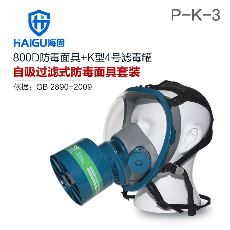 海固HG-800D P-K-3防氨氣全面罩防毒面具