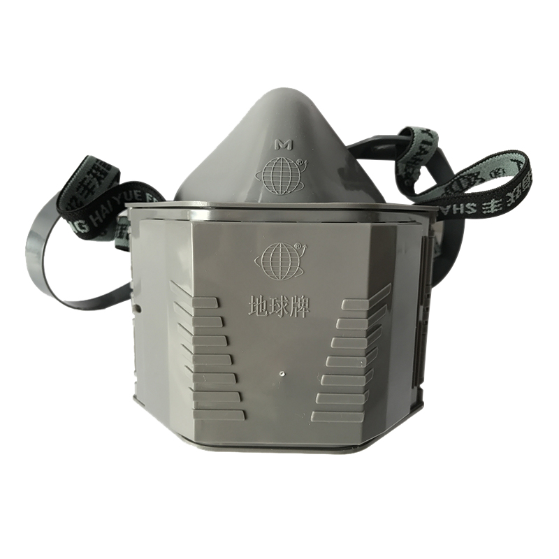 地球3300 PVC單濾盒半面罩防毒面具