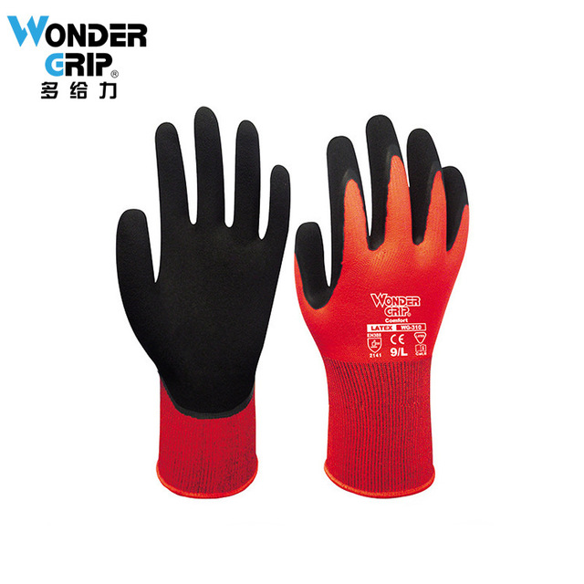多給力WG-310乳膠防滑耐油勞保手套