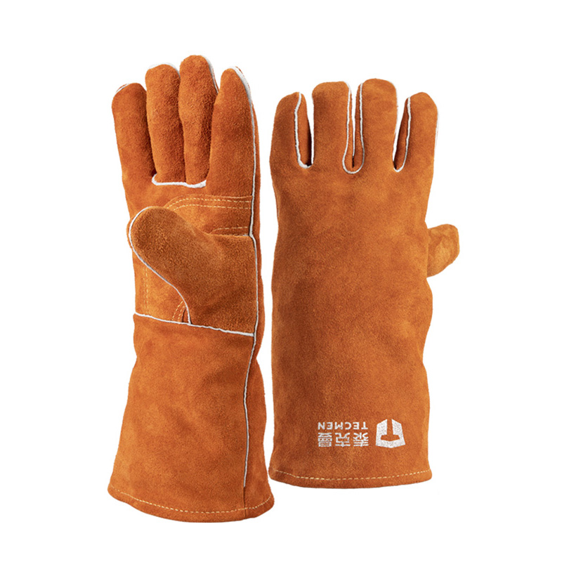 泰克曼900052加厚牛皮隔熱電焊手套