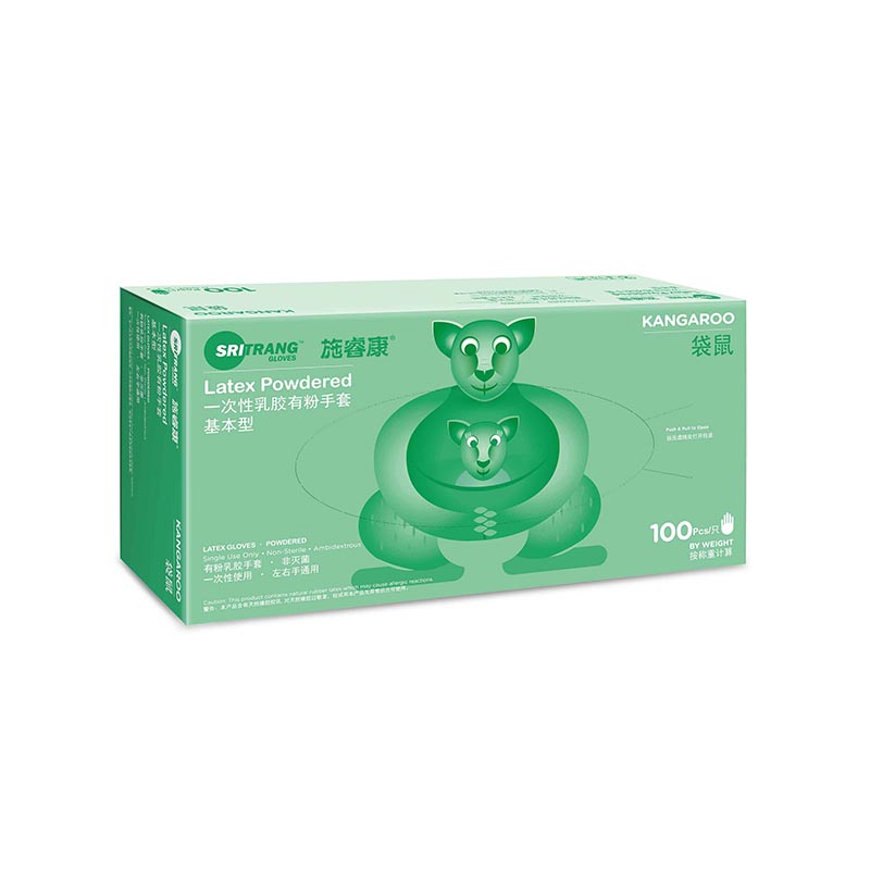 施睿康基本型一次性乳膠有粉手套