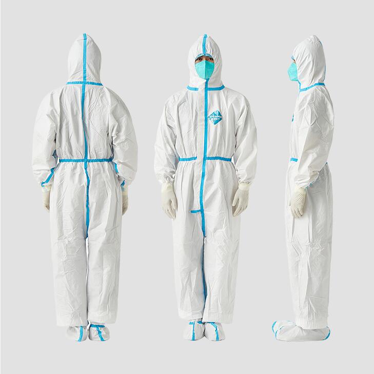 穩(wěn)健604-008277連體帶帽一次性醫(yī)用防護(hù)服