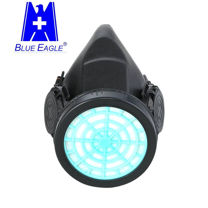 藍鷹NP303橡膠單濾盒半面罩防毒面具