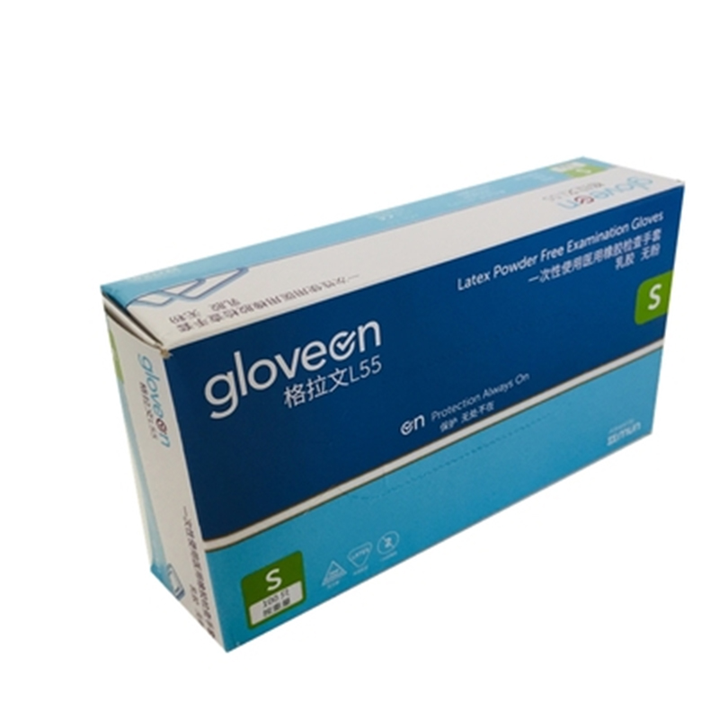 格拉文L65一次性無粉乳膠加厚醫用檢查手套