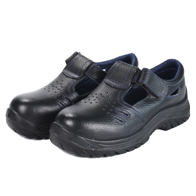 安全牌ZP5505黑色低幫電絕緣防砸安全涼鞋