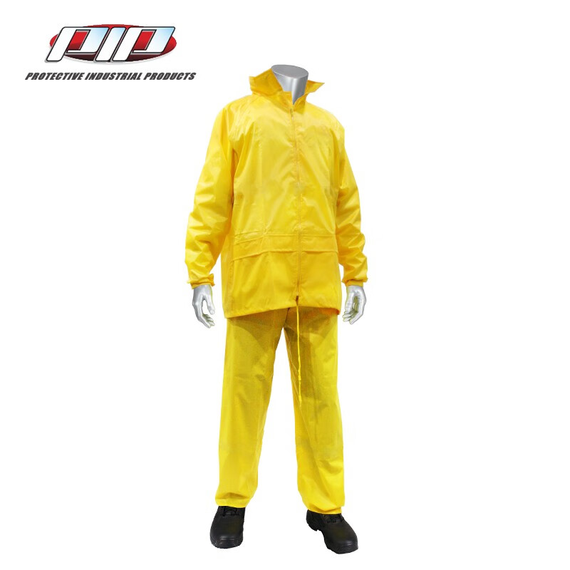 PIP IS400PVC-Y滌綸黃色分體式雨衣