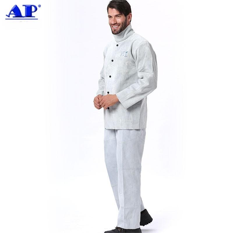友盟AP-3230牛二層皮全皮焊工服褲子