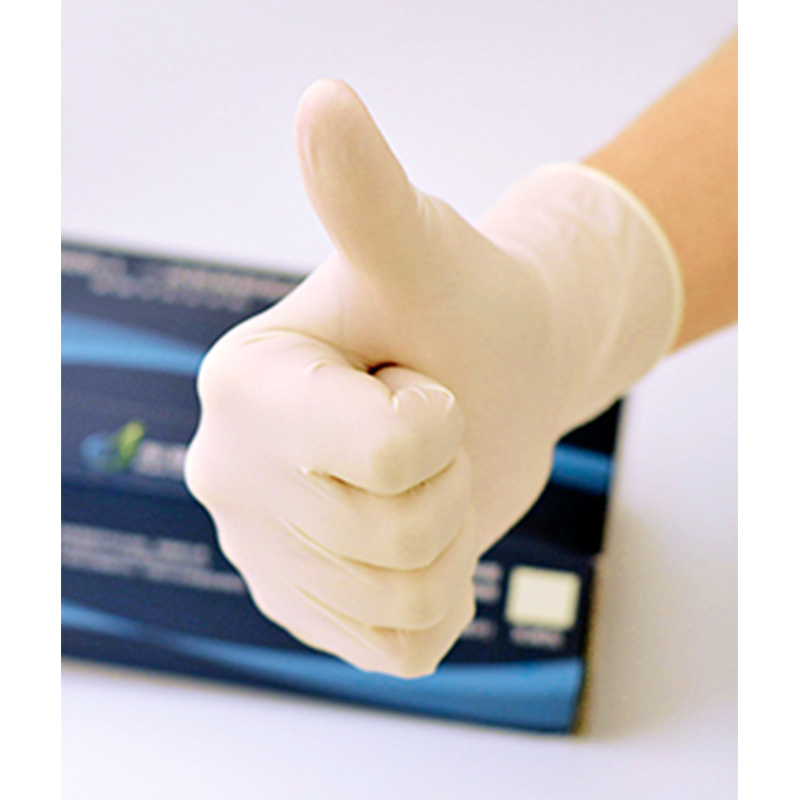 東亞606-1白色有粉一次性乳膠手套