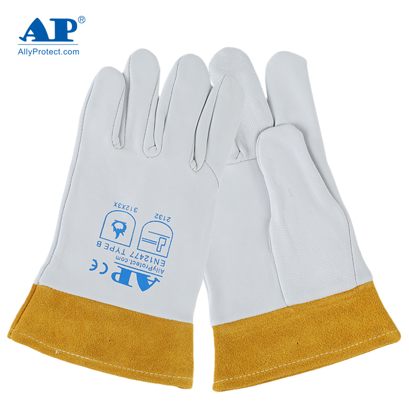 友盟AP-1088防火隔熱羊青皮電焊手套