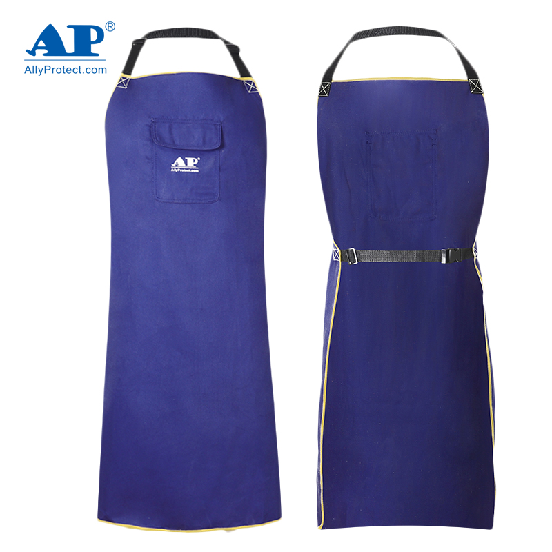 友盟AP-7036藍色阻燃布圍裙