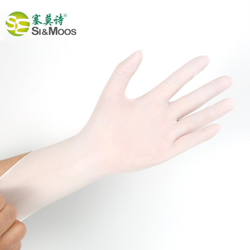 塞莫詩N907WH白色一次性丁腈手套