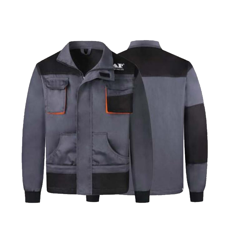 友盟AP-4502灰色加黑色阻燃工作服上衣
