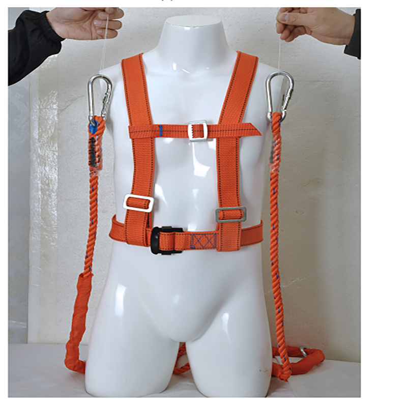 宏建紅B雙繩雙小鉤安全帶