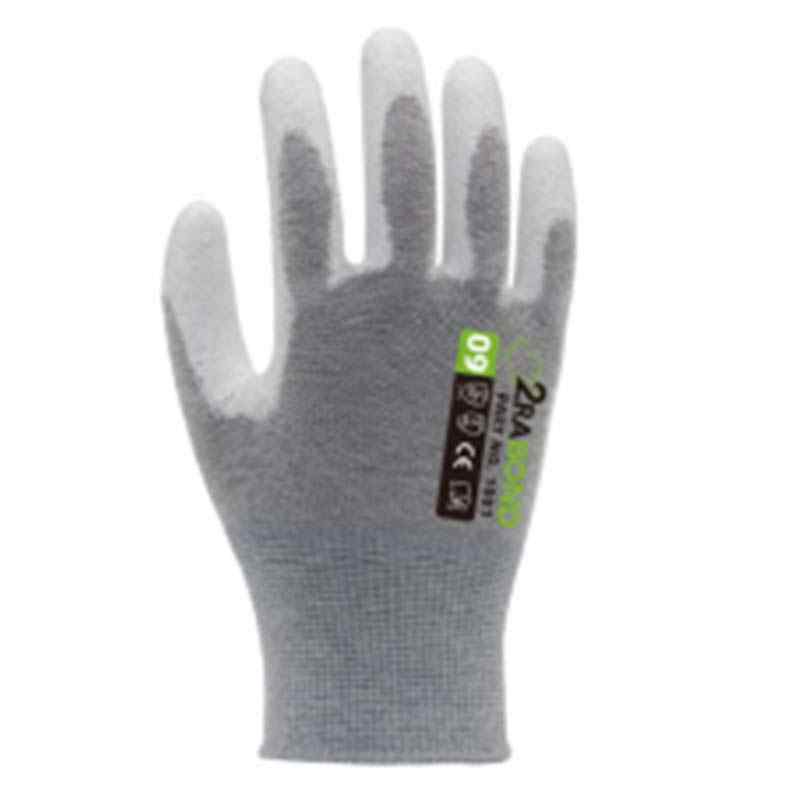 2RABOND 1001PU涂層碳素絲掌浸防靜電手套