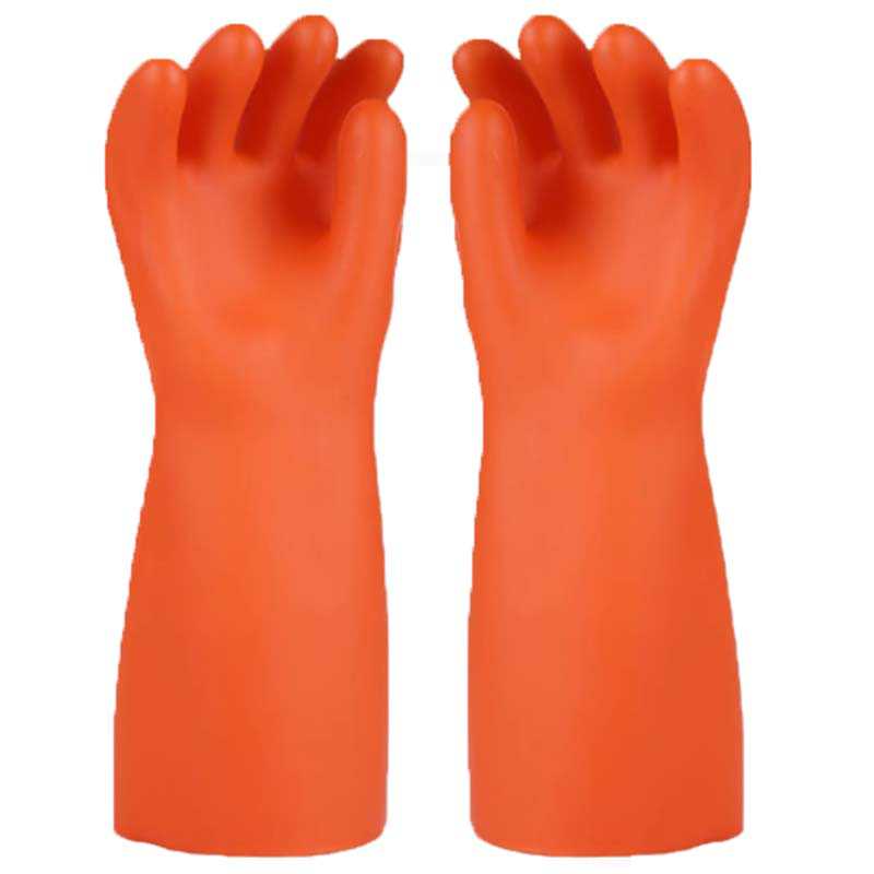 雪蓮00級500V橙色天然乳膠絕緣工業手套
