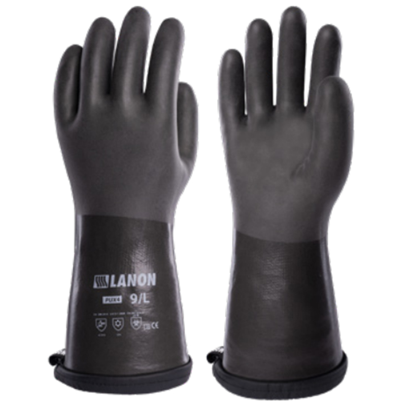 LANON蘭浪PUX4發泡防滑掌面防水透濕全浸PU防寒手套