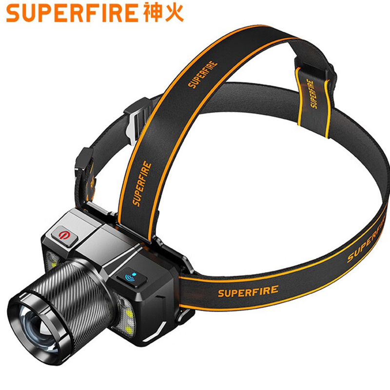 神火HL25持久續航智能感應機械式變焦頭燈