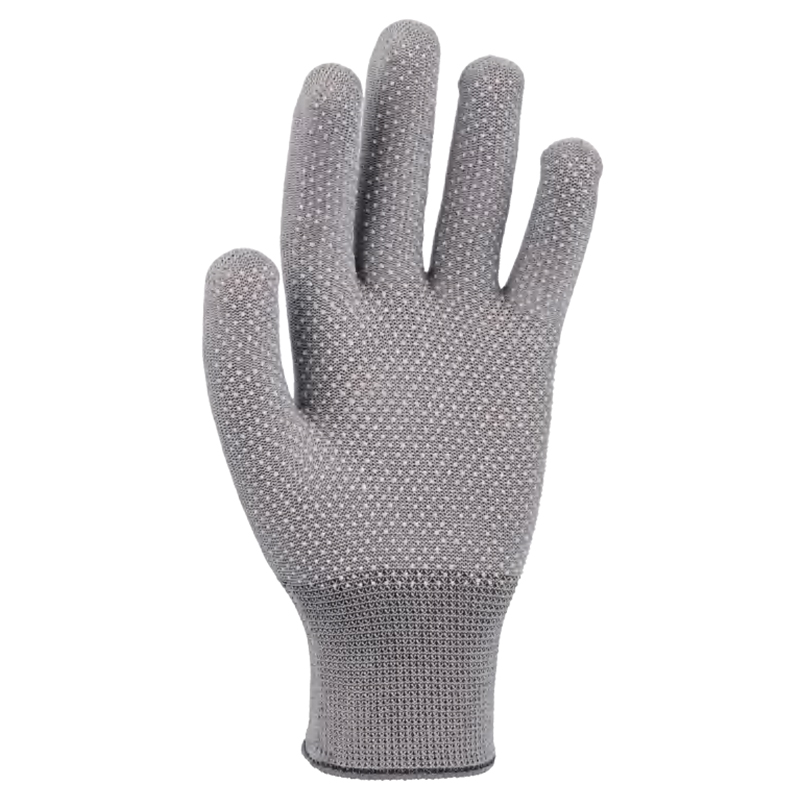 好員工D1301灰色滌綸點塑手套
