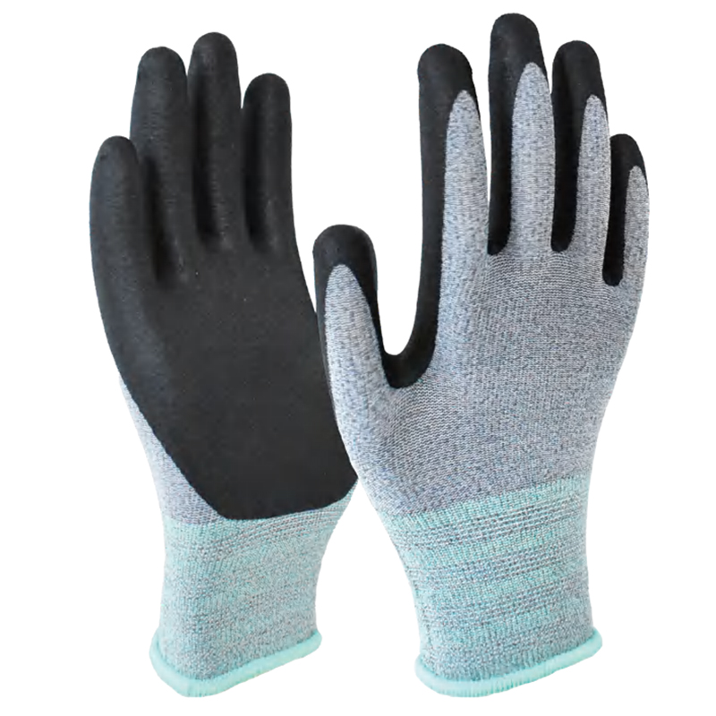好員工N307L尼龍萊卡丁腈發(fā)泡涂層手套