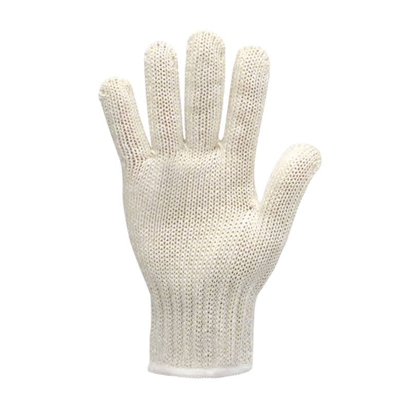 思衛(wèi)爾1801淺黃色8針曼陀林HPPE滌綸鋼絲防割手套