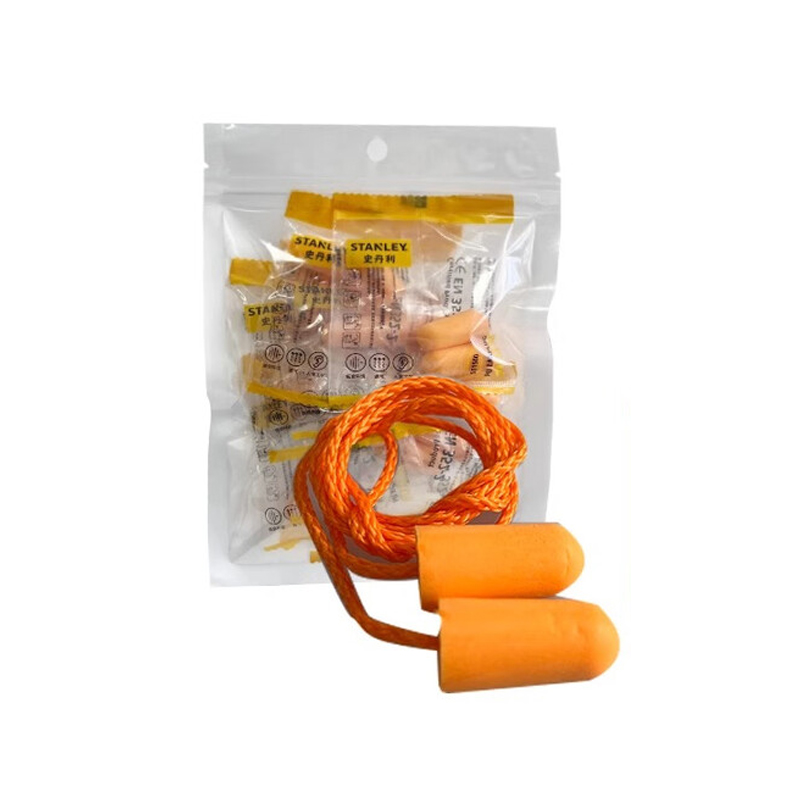 STANLEY史丹利ST1501橙色PU有線耳塞