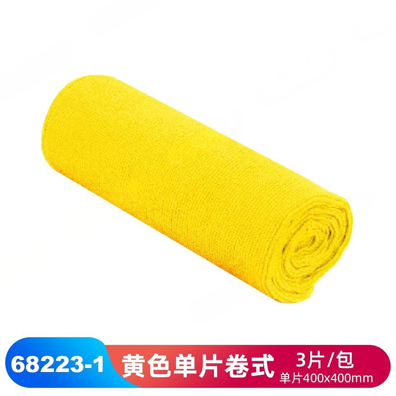 JEENOR潔諾 BCT 68223-1黃色超細纖維擦拭布