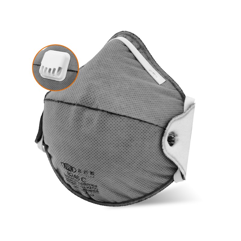 YICHITA宜啟戴YQD8246C頭帶式杯型酸性氣體KP95防塵口罩