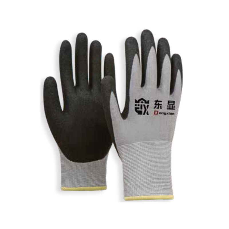 東顯18-1-019 18針HPPE丁腈涂層防割手套