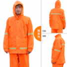 天堂T093A橘黃色套裝雨衣