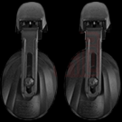 潔適比08-1630頭盔專用防噪音耳罩