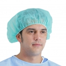 英科BC141001藍色一次性無紡布圓帽