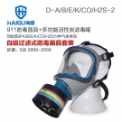 海固HG-911 D-A/B/E/K/H2S/CO-2全面罩綜合防毒面具